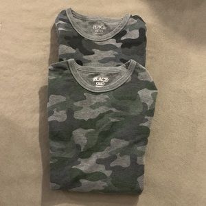 Children’s Place Boys Long Sleeve Camo Thermal Shirts (2 pack deal) Size 14 (XL)